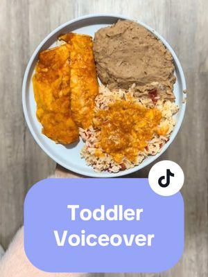 I can’t believe my older daughter was 2 when we filmed this and now my younger daughter is almost two. 🥺 Time flies 😭😭 #dinner #enchiladas #rice #beans #toddlers #cute #adorable #toddlermom #timeflies #memories #familydinner #shelshelshelshel 