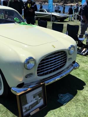 1952 Ferrari 212 Inter Ghia Coupe Speciale at the Pebble Beach Concours d’Elegance. Originally numbered 0233 EU then changed to 0192 EL when sold to Juan Peron in Argentina. (Information source: Pebble Beach Concours d’Elegance) #ferrari #pebblebeachconcours #ferrariclassic #carshow #classicferrari #classiccar