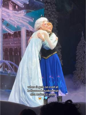 jk jk it snows everday during the frozen sing-along 🩵 #disneyworld #disneyparks #disney #frozen #frozensingalong #letitgo #elsa #elsaandanna 