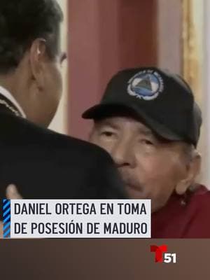 El gobernante nicaragüense Daniel Ortega llegó de última hora a la toma de posesión de Nicolás Maduro en Venezuela. #nicolasmaduro #venezuela #danielortega