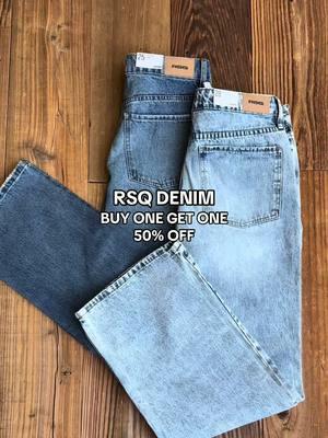 Happening now, RSQ Denim is buy one get one 50% off at Tillys right now 💛 #denim #jeans #cutejeans #rsqdenim #denimsale 