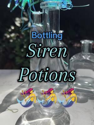 Bottling some of my Siren themed decorative potion bottles! #potion #potions #potionbottle #magic #fantasy #art #bookshelfdecor #mythology #greekmythology #greekgods #greekgoddess #fyp #foryoupage #goddess #fantasyart #aphrodite #athena #artemis #poseidon #altar #altardecor #epic #epicthemusical