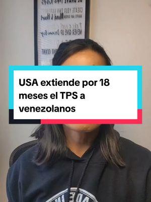 ¡Noticia de última hora! 🇺🇸 La administración de Biden extendió por 18 meses el #TPS para venezolanos y aumentó el monto de recompensa por la narcodictadura de Nicolás Maduro. 📢 Si necesitas ayuda con trámites migratorios, estoy 100% a la orden. ¡Comparte esta información con quien la necesite! 🙌 #TPSVenezolanos #NoticiasDeÚltimaHora #InmigrantesVenezolanos #TrámitesMigratorios #LatinosEnUSA