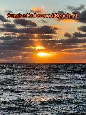 Sunrise Hollywood Beach, FL.  Recorded 1/10/2025 in Hollywood, FL. Such a beautiful sunrise and a lovely little beach with a few good shells.  Go to mywalksinparadise.com for more.  #FYP #HollywoodBeach #florida #sunrise #mywalksinparadise #4K 