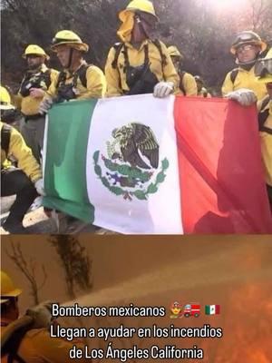 Bomberos mexicanos ya se encuentran apoyando las labores para sofocar los incendios en el condado de Los Ángeles 🇲🇽🫱🏽‍🫲🏻🇺🇸 👏🏼👨‍🚒🚒💦🔥 #incendios #wildfires  #losangeles #california #mexico #estadosunidos #wildfirescalifornia #bomberosvoluntarios