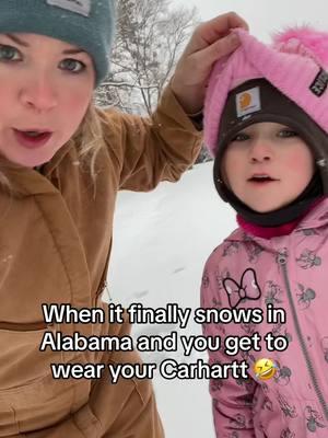 Just so everybody knows, Carhartts are on 🥶 When it finally snows in Alabama 🤣#carharttsareon #carharttseason #fyp #snowday #fy