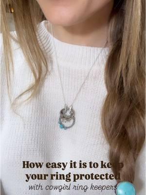 It’s easy as 1, 2, 3! Keep your ring protected with our Cowgirl Ring Keepers. Shop ready made and custom ring keepers online at www.chjewelrydesigns.com - - - - #silversmith #silversmithing #silversmiths #handmadejewelry #turquoise #turquoisejewelry #westernfashion #westernstyle #rodeofashion #rodeostyle #southwesternstyle #southwesternjewelry  #cowgirlmagazine #cowboy #cowboymama #cowgirl #cowgirlmama #ranchwife #ranchlife #ranching #ranchstyle #ringkeeper #originaldesign #shopsmall 