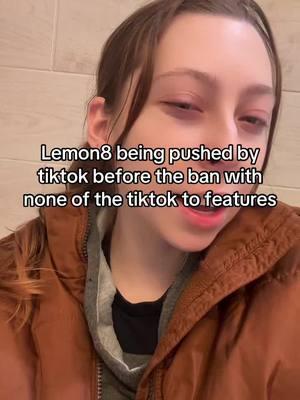 Man- f this ban. Lemon8 sucks #tiktok #tiktokban #lemon8 #tiktokreplacement 