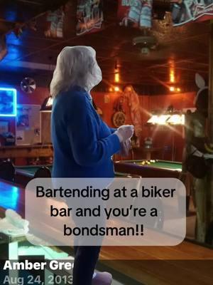 I walked into a bar to put my business card on the wall, a notorious biker bar in Flint . And I got hired on the spot to bartend… in fact, I’m still friends with her and I’ve gotten a few of them out. It’s a win-win. #spidertrap #d#debar ##locajs##bikerbar##bailbonds