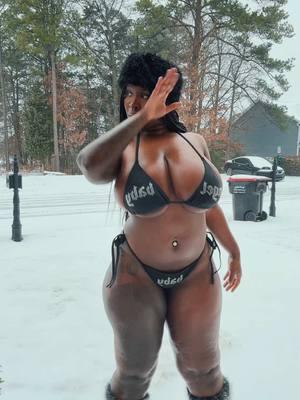 Can You Believe It Really Snowed In Atlanta 🥶☃️ #yannimaj 