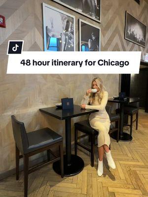 Here’s a fun 48 hour itinerary for downtown Chicago! There’s so much to see and do and you can literally spend days here. Chicago is fabulous year around but especially magical during the holiday season and summertime. Need additional recs? ⬇️ Things to do in Chicago: 👉🏼Take a photo by The Bean 👉🏼Go to the Art Institute of Chicago 👉🏼Stop by the Field Museum 👉🏼Go to the Shedd Aquarium 👉🏼Griffin Museum of Science and Industry 👉🏼Museum of Contemporary Art 👉🏼Experience Skydeck Chicago 👉🏼Shoreline Sightseeing Boat Tour Eat/Drink: 👉🏼Giordano’s 👉🏼Trivoli Tavern 👉🏼Alla Vita River North 👉🏼Cindy’s Rooftop 👉🏼Cafe Bionda 👉🏼Prosecco River North 👉🏼Beatnik on the River 👉🏼Jojo’s Shake Bar 👉🏼Offshore 👉🏼Chicago Brew House 👉🏼Hampton Social 👉🏼Lost Never Found 👉🏼Ralph’s Coffee #chicagotiktok #chicagoitinerary #chicagothingstodo #chicagorestaurants #chicagohotels 