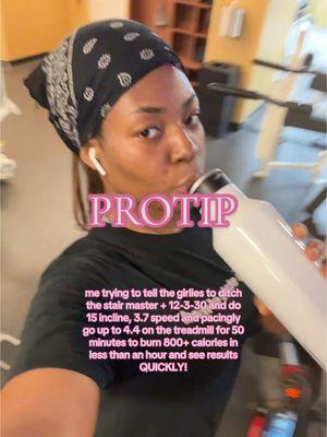 + 5 MIN COOL DOWN. *not short girl friendly😭* … Yes it is very challenging but you see results FASTTTT and you’ll get used to it. Just put on your fav show and get to walkinggg.  (Also calories are relative to weight but you will burn more doing this than anything else).  #exercisetips #gymhacksforwomen #weightlosstip #exerciseroutines #fatlosshacks #12330workout #burncaloriesfast #gymworkouts #2025gymgoals #easyworkouts #cardioworkouts #cardioexercise 