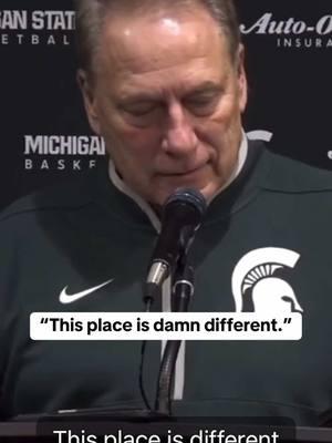 Incase you didn’t know, Izzo is here to tell you: East Lansing is damn different! #MichiganState #Spartans #TomIzzo #Izzone #BigTen #basketball #collegebasketball 