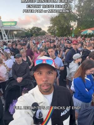 The TOUGHEST DECISION at Magic Kingdom Rope Drop! WHERE TO GO? Peter Pan or Mine Train?!? Where did I end up for the MOST CHAOTIC Disney World rope drop location? What is your go to Rope Drop at Magic Kingdom/Disney? #disneyworld #magickingdom #ropedrop #disneyfyp 