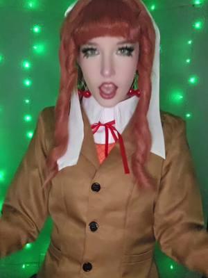 im genuinely so happy with how this cosplay turned out <3 #monika #monikaddlc #ddlc #dokidokiliteratureclub #cosplay 