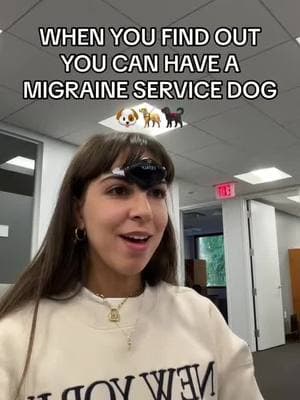 Did you know that you can have a migraine service dog? #migraine #servicedog #migraineservicedog 