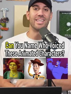 Who VOICED These Animated CHARACTERS? #fyp #animation #shrek #alladin #toystory #actors 