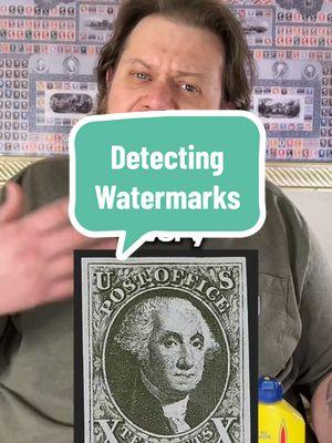 detecting watermarks on paper #collection #philately #stamps #stampcollection #viral #fyp 