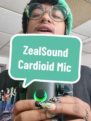 I have a bigger video on this later but I at least wanted to show you what it sounds like! thanks @Zealsound !!! #singing #zealsound #podcastmicrophone #TikTokShop  #appulfox #applefox #arttiktok #fyp #foryou #fypシ