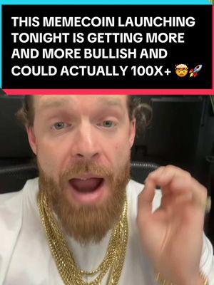 This #memecoin launching tonight has gotten even more bullish and could actually 100X+ 🤯🚀  #crypto #cryptocurrency #cryptok #cryptotok #cryptotiktok #cryptoinvesting #cryptonews #cryptotrading #bitcoin #eth #xrp #binance #ethereum #algorand #solana #cardano #hbar #shiba #doge #matic #kaspa #btc #pepecoin #fetchai #nvda #nvidia #stocks #gme #blockchain #toncoin #business #entrepreneur #investing #memecoins #pepecoin #spx 