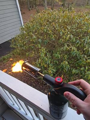 this isn't the best use of this propane torch but it works. #propanetorch #torch #powerfultorch #bigtorch #fire #flamethrowers #firestarters #firestarter 