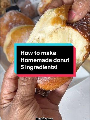 How to make fluffy donuts at home! Check out the video for a detailed tutorial/recipe  #Donuts #FoodieTok #Baking #DonutRecipe #HomeBaker #EasyDessertIdeas #FoodLovers #doughnut #doughnutrecipes #BakingInspiration #naijatiktok🇳🇬 #uzokitchen 