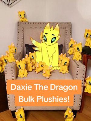 Daxie has multiplied! 💛💛💛 Daxie the Dragon is a new version of this artist's old model. These adorable plushies are available for purchase now at broodfable.com. 🐉✏️ If you'd like to place a bulk order of your own original characters, visit StuffedAnimalPros.com today for a free quote! Credit: @Brood Fable #budsies #stuffedanimal #stuffedanimalpros #bulk #bulkplushies #custombulk #budsiescustom 