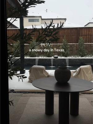 ❄️🌨️ #texassnow #snowyday #winterhome #outdoordesign #texaswinter 