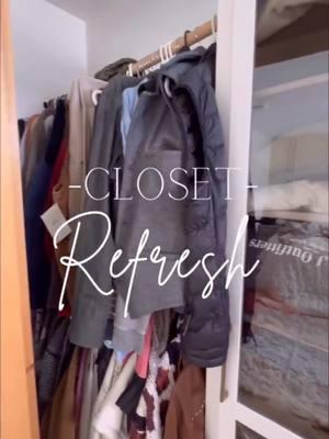 Closet refresh time! New year - new storage solutions!! #diystorage #diyhome #closetrefresh #closetstorage #closetcleanout #closetorganization 