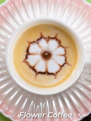 Start your morning with easy latte blooms! #blossom #latte #latteart #coffee #coffeelover #coffeeart #athomebarista #barista #baristahacks #espresso #foamart #foamflower #latteartflower #lattearttutorial #beginnerlatteart