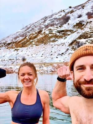 This is my friend and cold buddy Katie! She’s always busy with something but will always fit in a cold plunge! Give her a follow 🫡🥶 @katie_ladywinter #ericindacold #friends #utah #icebath #coldplunge #wimhof #wimhofmethod #nature #winter #mountains #health 