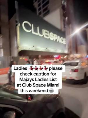 Hi Babez another weekend  @spacemiami  and we got  @camelphat @ahmedspins and others on decks 🪩 🪩 🪩 ⠀ Tonight FRIDAY :
‌ Ladies 💃🏻💃🏽💃💃🏿 Say u on Majays List to our GUESTLISTGIRL👩🏽‍💻 at the RiGHT PODIUM outside and u all set for AFTERHOURS between 7 am 🕖 - 9 🕘 am ⏰✅
‌ + MUST SUBMIT your FULL NAME 🪪 thru FLYER on My  IG STORIES ‼️‼️‼️ @majaydacoolkid  On SATURDAY :  Ladies 💃🏻💃🏽💃💃🏿 Say u on Majays List to our GUESTLISTGIRL👩🏽‍💻 at the RiGHT PODIUM outside and u all set Before 12:30 am 🕧 ⏰ ✅  + MUST SUBMIT your FULL NAME 🪪 thru FLYER on My IG STORIES on SATURDAY ‼️‼️‼️ @majaydacoolkid 
‌ EARLY ARRIVAL RECOMMENDED ‼️‼️
‌  The List is for Ladies 18 + 🪪
‌ You can tag  all your girlfriends with you 💃🏻💃🏿💃🏾💃🏼💃🏻💃🏾💃🏼 as long as you SUBMIT THEIR FULL NAME 🪪  ⠀
‌ Also  please hit me up for all table reservations 🍾🍾🍾 ⠀ ⠀ #clubspace #spacemiami #clubspacemiami  #2025 #camelphat #djtennis #ahmedspins   #majaydacoolkid #miamipromoter #miami #305 #onlyindade #partyinmiami #housemusic #underground #spacepromoter #techno #majaydacoolkid #miaminightlife #miamiguestlist #miamilifestyle #lifestylemiami #clockingin