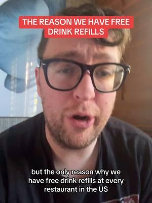 *edit: I said Frito Lay was Pepsi’s parent company but it’s the other way around. The reason we have free drink refills at restaurants #food #fastfood #america #tacobell #foodtiktok #popculturehistory #foodhistory #americanhistory #pepsi #soda 