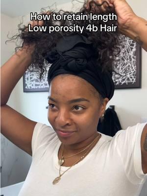 How to retain length low porosity 4b 4c hair  #lowporosityhair #4chair #4bhair #naturalhair @SheaMoisture @headandshoulders @Nizoral 