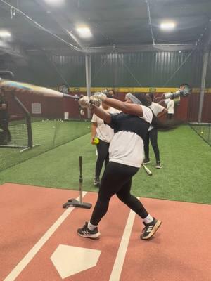 Freezing outside , catch us getting reps inside🥶🔥 #gsusoftball #WhyNotGrambling #icoachhall #hbcusoftball #softball 