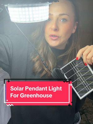 Solar Pendant light for outdoors! Going in my greenhouse! #solarlight #solarpendantlight #solarlighting #gardenlight #greenhouselights #outdoorlighting #outdoorlights #backyardlights #solar 🌿 #backyard #backyardmakeover #diygarden #diyproject #diylandscaping #landscapedesign #gardening #gardeninghacks #gardeningtips #diyhomeprojects #outdoorplants #shadeplants #plants #garden #greenhouse #tiktokshopjumpstart #fashionlookbook #TikTokShopLoveAtFirstFind  #tiktokshopjumpstartsale   #newyearnewaura #mademyyear 