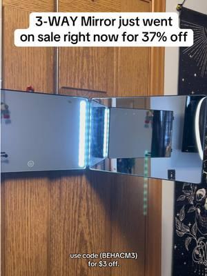 This 3-WAY MIRROR just went ON SALE FOR 37% OFF! #sale #bigsale #creatorsearchinsights Coupons: Use promo code (BEHACM3) for $3 off & FREE shipping on orders over $30. Brand: @BehaestyUS  Tags: #TikTokShopBlackFriday #TikTokShopCyberMonday #fyp #3way #3waymirror #mirror #espejo #3en1 #3in1 #3in1mirror #mirrorledlight #ledlights #selfhaircutmirror #selfhaircut #barbermirror #christmasgift #mademyyear #TikTokShop #fyp #christmasgift #holidays #christmas #tiktokmademebuyit #tiktokshopfinds #foryoupage #viral #barber #barbershop #hairclipper #hairclippers #barberclippers #hairtok #hair #clippers #glakerclippers #glaker #clipperskit #selfhaircut #selfhaircutchallenge #haircut #haircuts #barber #fade #haircutfade #dropfade #midfade #skinfade #creatorsearchinsights 