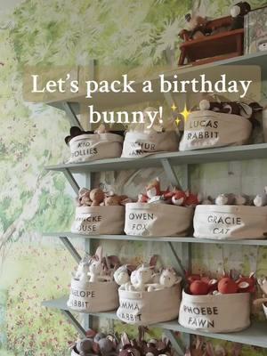 Happy 1st Birthday to Ella Rae! We’re happy Zoe Rabbit can be there to celebrate such a momentous occasion 🎁 Enjoy your packing video! #hazelvillage #stuffedanimals #toys #plushies #cottagecore #giftideas #firstbirthday 