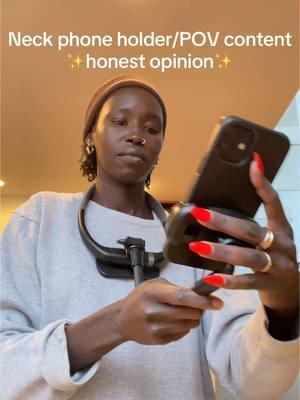 Honest review of the neck phone holder.  #neckphoneholder #neckphonemount 