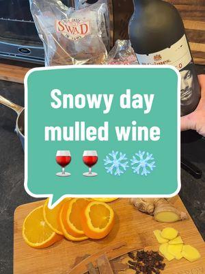 Snowy day mulled wine 🍷🍷❄️❄️♥️♥️ #snow #snowday #mulledwine #spices #hottoddy 