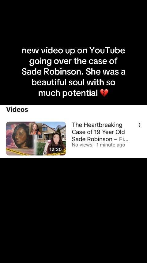 Video is now up on YouTube (Kylie Talamantez) and Spotify (CrimeWithKylie). Since this app will probably be banned for US users, I’ll be making long form content now on those platforms #truecrimecase #saderobinson #saderobinsoncase #truecrimeyoutuber 