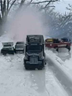 The Ice Track Truckers 500 #hotwheels #diecastcollectors #matchbox #diecastracing #iceroadtruckers #snowplow #snow #fyp 