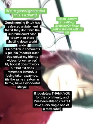 IF IT GETS BANNED READ BELOW  I’ve had this acc since I was 14 and I truly do appreciate every single one of you from the comments that made my day to the silly friends I made along the way and the rare live streams and rare gifts the 13k followers I adore this community so so much  Please stay safe remember to eat be you don’t let others put you down I’ll do my best to post on other socials and go live on insta 🤍🫂 I’d really appreciate it if you followed/added me thank u🫂 #fypシ #theythem #mutuals #fyppppppp #agender #queer #tiktokban #goviral #_ast0rrr__ #ast0rrr #🏳️‍🌈 #17#07#blowthisup  