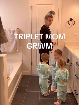 Is this our last GRWM on TikTok?!🥺 make sure you follow me on IG & YT for long form content👀 and more vlogs💗 love you guys!! L!nks are in my bio❤️  #Vlog #grwm #MomsofTikTok #momlife #momtok #toddlersoftiktok #toddlermom #toddlertok #triplets 