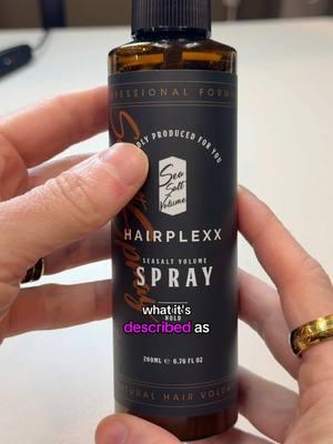 TikTok Sponsors Exposed. Sea Salt Volumizing Spray by Hairplexx. #TikTokShop #tiktokshopfinds #honestreviews #honestreview #sponsorsexposed #hairspray #volumizer #hairvolume #volumizinghairspray 