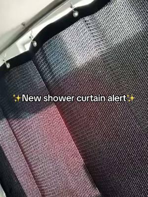 Lovely shower curtain from the tik tok shop. Super nice and soft. Very easy to put up. 10/10. #showercutain #fyp 