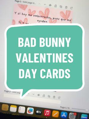 Printable Valentine’s Day cards! #fyp #fypシ #shirtsandgiggles #valentines #ValentinesDay #valentinesdiy #valentinesdaycard #cards #car #card #badbunny #badbunnypr #badbunnypr_oficial #dtmf #2025 