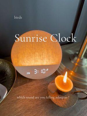 Which sound are you falling sleep to ? Alarm clock , dimmer on the night light , Also 30 different white noise sounds #alarmclock #clock #sunrise #sunriseclock #sleeping #tikotokshop #fyp #mostloved @Dreamegg @Dreamegg_Sunrise1 