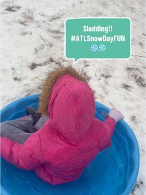 First time sledding!! She finally got the hang of it! ❄️❄️🩵 #snowday #snowdayfun #atlsnowday #atlantasnow #funday #motherdaughter #makingmemories #sledding #sleddingfun #2025 