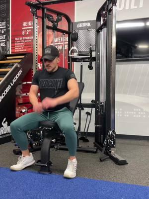 @djakfit using the Gronk Fitness Functional Trainer for a Cable Incline Press! 😤 What's your favorite cable exercise?  #gym #functionaltrainer #fitnessfriday #gronkfitness